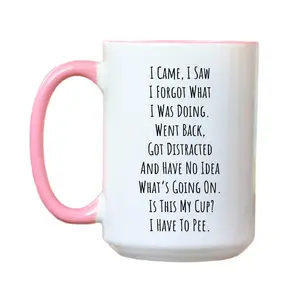 Adhd Humor Mug, Grandma's Wandering Mind Cup, Funny Coffee Mug For Distracted Individuals, Gift For Elderly People, 11 15oz Ceramic Cup