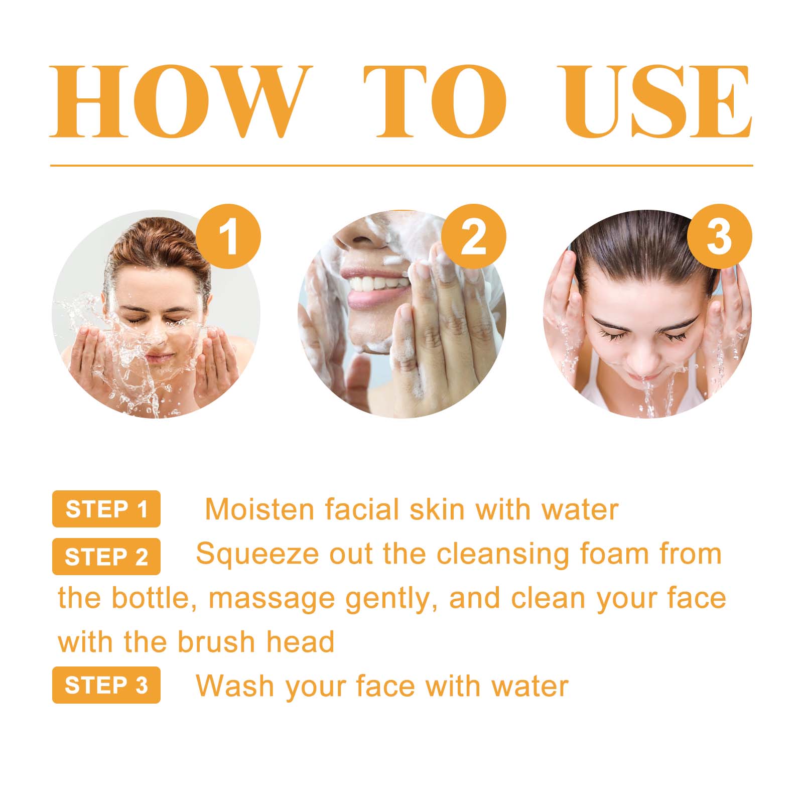 Turmeric Facial Cleanser Set (2x100ml Bottles) - Foaming Glycerin Daily Face Wash with Turmeric Extract Tablet Infusion, Hypoallergenic Moisturizing Formula for Deep Cleansing, Exfoliation, Skin Repair, All Adult Skin Types (Facial Cleansing Essential), S