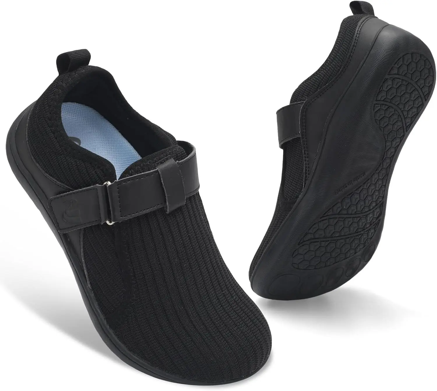 Wide Womens Walking Shoes Adjustable Diabetic Shoes Breathable Zero Drop Barefoot Shoe Neuropathy Edema Nursing Shoe Wide Width Sneakers