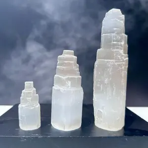 Raw Selenite Tower - You Choose the Size! - Selenite Crystal Tower - Removes Negative Energy - Standing Selenite Raw - Rough Selenite Tower