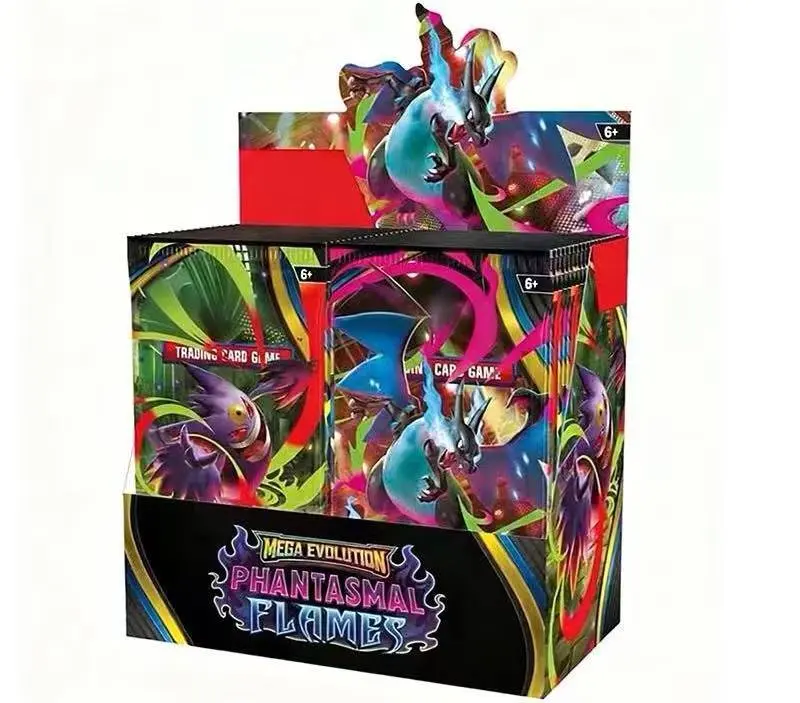 English ME02 Phantasmal Flames  360 cards Pokémon Trading Card Game Sword & Shield and Classic Series Evolutions (including powered-up cards) — Blind-box expansion packs