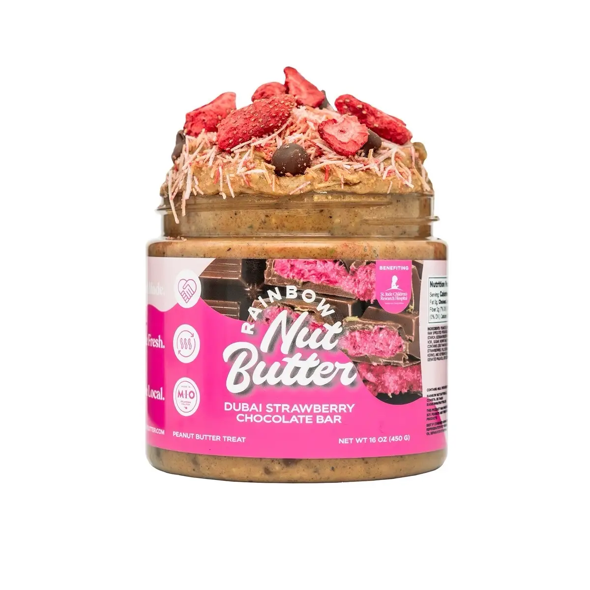 Strawberry Dubai Chocolate Bar Kataifi Strawberry Pistachio Butter