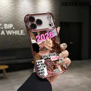 Bible Inspirational Words 2026 Pattern Four-corner Drop-proof TPU Phone Case for iPhone 17 Pro Max Air iPhone 16 Pro Max 15 14 13 12 11 Plus Shockproof Full Camera Protection Durable Slim Silicone Case