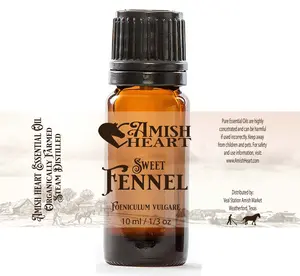 Sweet Fennel Essential Oil | Amish Heart | Organic & Versatile Benefits