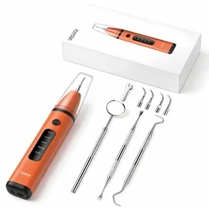 TGHYR  Plaque Remover for Teeth, Ultrasonic Dental Scaler,Electric Tooth Cleaner Tartar Remover for Teeth with LED Light,5 Modes Rechargeable Teeth Cleaning Kit with Dental Tools,