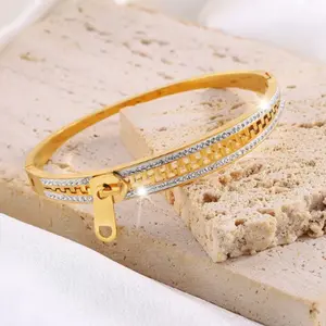 Stainless Steel Zipper Design Exquisite Bracelet