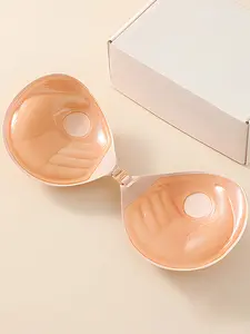 Thick Invisible Push Up Chest Pads, Supportive Balconette Bra for Wedding Dresses, Comfortable Strapless Fit Lingerie for All Seasons