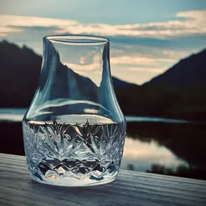 Hand Cut Glasses for Whiskey Tasting Crystal Bourbon Glass for Home Bar Drinkware Engraved