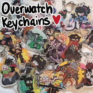 Overwatch Acrylic Keychains , Chibi Bag Charms for Fans & Collectors