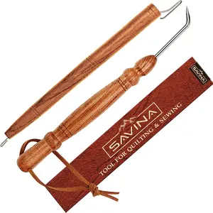 Set 2 Loom Pen Tool & Loom Hook Yarn Helper Yarn Guide for Loom Knitting Handmade Tools for Knitters to Make Yarn Loom Crafts Quicker & Easier