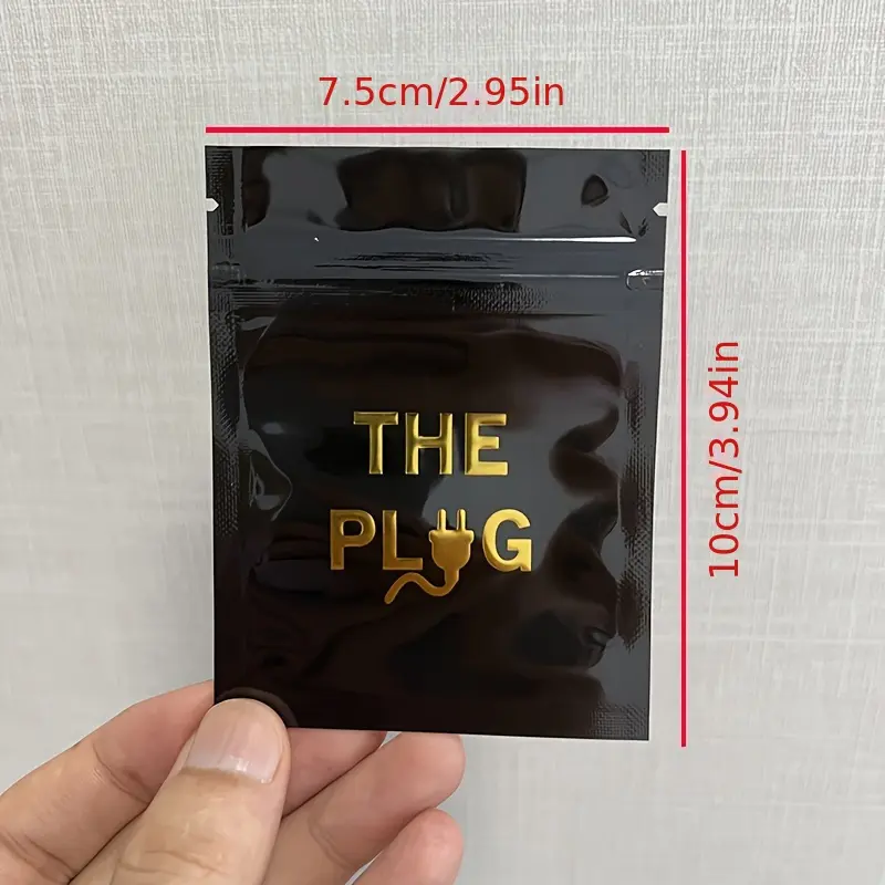 100PCS 7.5x10cm Reusable Clear Mylar Bags with Zip Locks - Smell Proof, Heat Sealable, Plastic Packaging Bags for Candy, Gummy, and More