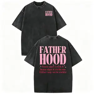 Women's And Men Washed Cotton Short Sleeve Momlife Statement Printed T-Shirt - Casual, Comfortable, Relaxed-Oversized Fit Women's Clothes, Perfect Mothers Day Gift Ideas, Cute Gifts for Mothers And Father Day Top