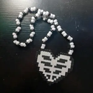 skeleton heart necklace