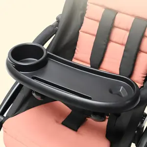 1pcs baby stroller tray, equipped with phone placement card slot, cup holder, baby eating tray, a multifunctional practical stroller accessory suitable for outdoor travel.
