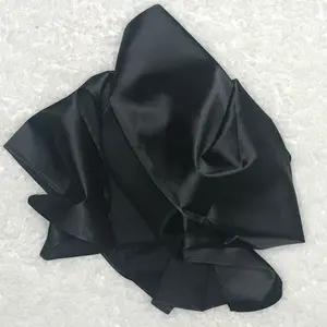 Black Satin Scarf