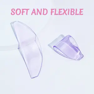 Lash Lift Shields Flat, Lomansa Korean Lash Lift Pads Silicone Soft And Flexible Super Sticky Glueless For NO.1 Perm Soften Lash Lift Rods Makeup