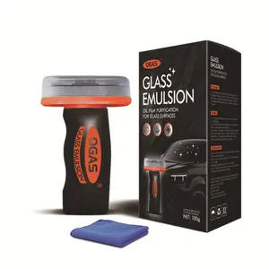 QIFOR Automotive Oil Film Cleaning Brush for Car Windows – Glass Cleaning Board, Anti-Fog Rain Glass Cleaner, Interior & Exterior Use, Effective Oil Film Remover for Windshield and Window Cleaning