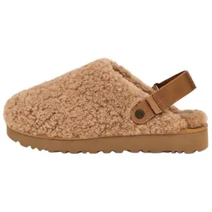 UGG Women's Brown Fleece-Lined Slip-On Slippers with Non-Slip Toe Trending Shoes, House White Official Shoes to Get / Maison Mihara Verifiable, with credentials and supporting global authentication