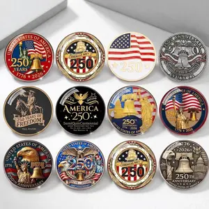 12 Ops (NOT COMBO 12) America 250th Anniversary Pin Buttons, Patriotic USA Commemorative Brooch Collection