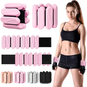 Wrist Weights, 2Pack Wearable Wrist Ankle Weights for Women & Men, Adjustable Arm and  Weights,  Weighted Bangles for Walking Yoga Pilates Running Dance Gym 2lb