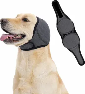 Elastic Dog Noise Cancelling & Swimming Ear Muffs, Noise Anxiety Relief Ear Protectors for All Sized Dogs, Prevent Water Ingress, Ideal for Fireworks, Bath Blow-drying & Ear Hematoma Care