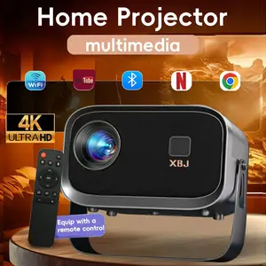 [US Warehouse] Mini Portable Projector Native 1280*720P Android 11 Dual WIFI6 290ANSI Built-in Speaker & Appstore Allwinner H713 BT6.0 Movie Outdoor Mini Projector WIFI6 With Remote Control Projector 2025 Bluetooth Game