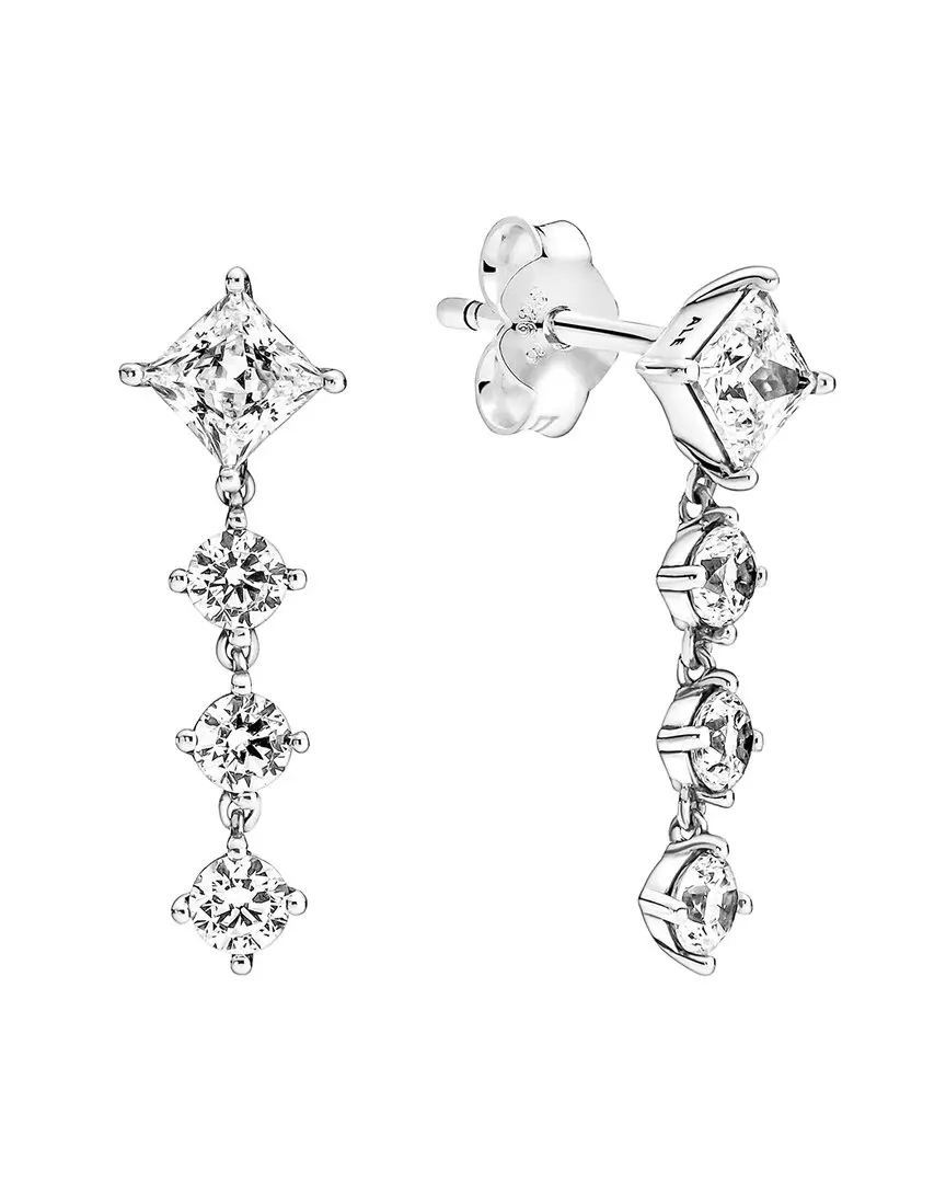 Pandora Timeless Silver CZ Drop Earrings