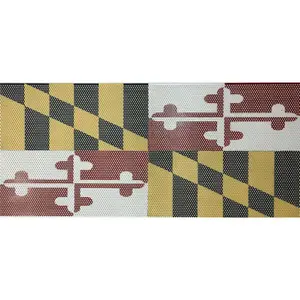 Maryland Flag Jeep Grille Inserts