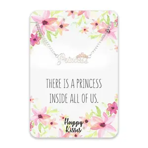 Princess Necklace with Rose Gold Crown - There is a Princess Inside All of Us.