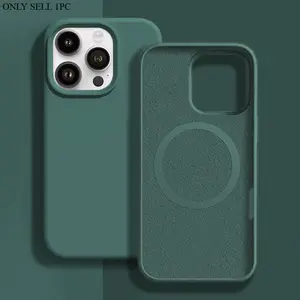 Luxury Feel Magnetic Phone Case Cover Casing for iPhone 17, 16, 15, 14, 13, 12, 11 Pro Max And 16 Plus, Supports Wireless Charging, Simple Solid Color Protective Phone Case for Both Men And Women, Accessories
