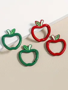 5/20pcs  Apple-Shaped Key Rings for Holiday Celebrations, Bracelet Necklaces, Keychains, Keychain For Bags, And Craft Jewelry Making, Keychain Kawaii