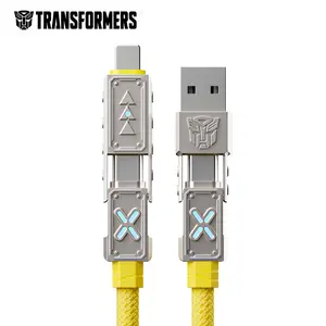 TRANSFOne A12 USB Cable, usb-c 4 in 12M  Extra Long Heavy-Duty Thickened USB Cable, 240W Super Fast Charging Cable with USB-A+C to USB-C+L Ports, Compatible with Gaming Laptops, Supports 4K HD Data Transfer for US Market