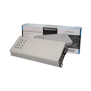 Soundstream Picasso Nano PN5.3000DX, Compact Multi Channel Car Stereo Amplifier, 3000W Peak Power Voice and Sub Amp, 5 Channel Car Stereo Amp, 5 Ch Amplifier for Subwoofer and Highs