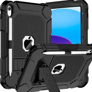 iPad Heavy-Duty Shockproof Case, Multiple Colors Available, with Stand and Pen Holder, Durable Protection for iPad, Tablet Accessories