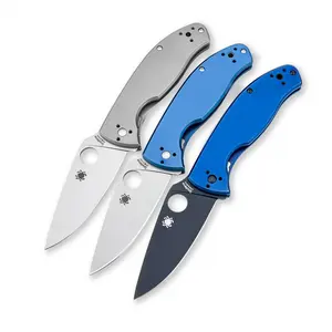 SP C122 Foldable Tactical Knife, with titanium alloy handle, highly durable, suitable for outdoor camping and exploration, a must-have tool for outdoor enthusiasts,edc.