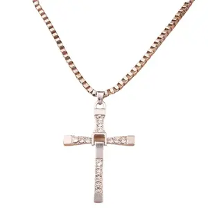 Fast and Furious 8 main character Toledo cross pendant jewelry European and American hip-hop choker necklace