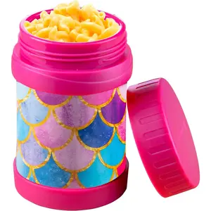 Insulated 13oz  Jar for - Hot or Cold , Soups, Liquids, Noodles - Wide Mouth Stainless Steel Container & , Large Leak Proof  for  to School Lunch Boxes, Bags