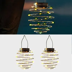 4Pack Outdoor Solar Hanging Lantern Lights - 60LED Waterproof Solar Pineapple Light Outdoor for Garden, Yard Porch Lawn Backyard Landscape Pathway Patio Outside Gardening