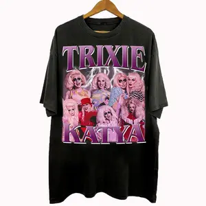 [Sale Up To 40%] Vintage 90s Style Trixie Katya T-Shirt, Trixie and Katya Gifts For Man And Women Unisex T-Shirt
