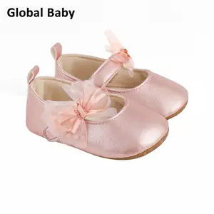 Global Baby Elastic Band Shoes Cute Bow Princess Shoes Baby Toddler Shoes Small Leather Shoes Anti Slip Mesh Bow Princess Shoes Baby Shoes Anti Slip Toddler Soft Anti Slip Walking Shoes