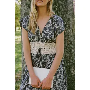 The Trisha Dress | Aster Fields Navy