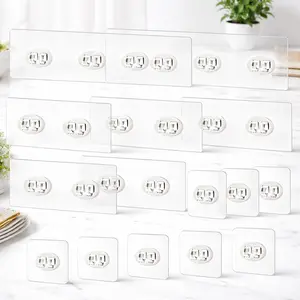 15PCS Adhesive Shower Caddy Hooks – Strong No-Drill Waterproof Bathroom & Kitchen Storage, 3 Sizes