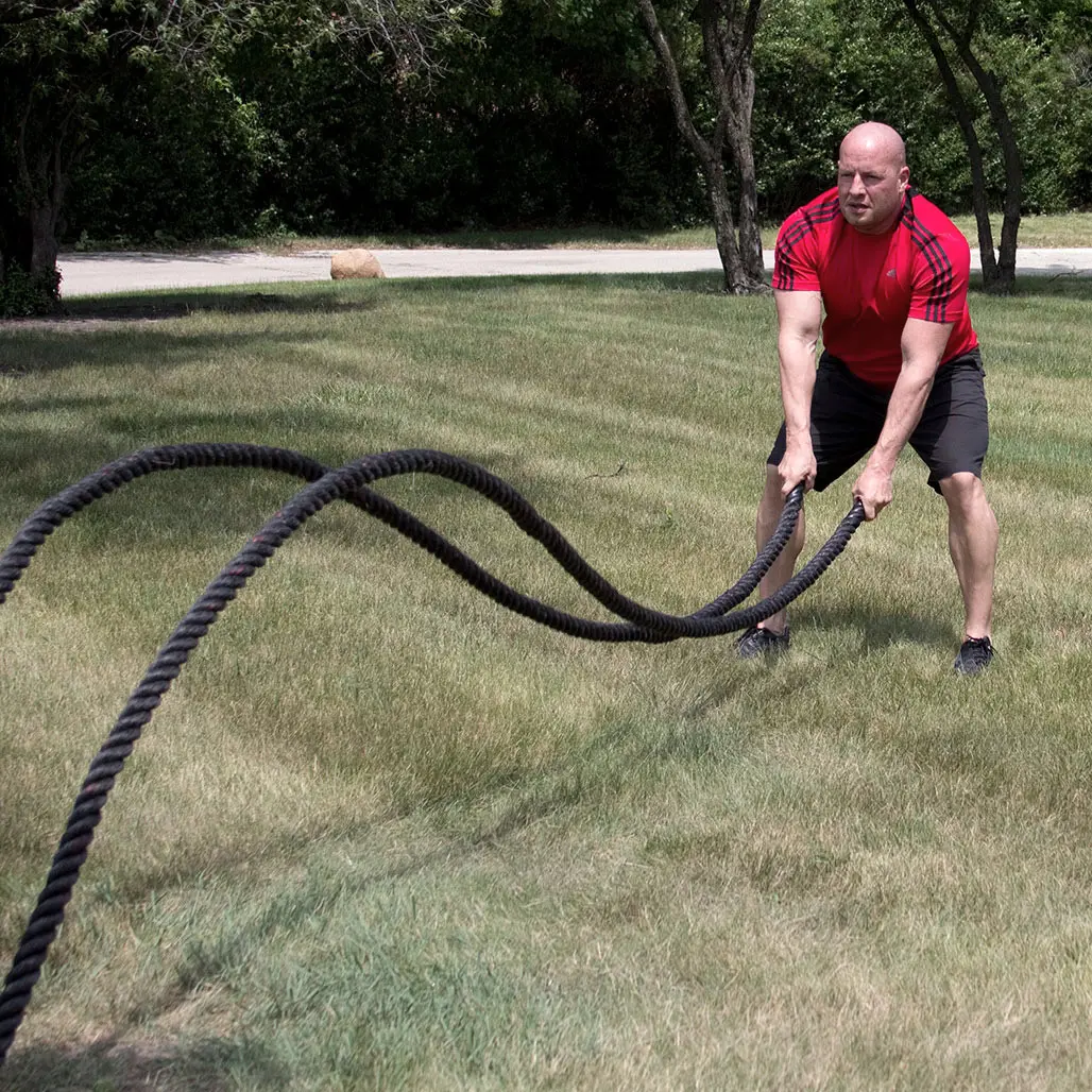Body-Solid Strength & Conditioning Ropes - Home Gym Equipment for Athletes, Home Fitness Enthusiasts - 30-50 ft Length for Indoor Training & Hand Strength Improvement, Personal Trainers, 40 Ft.