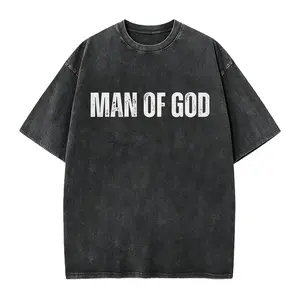 Man of God Shirt, Faith Christian Gifts, Religious Apparel, Believer Church Spiritual Leader, Jesus Love, Distressed Graphic