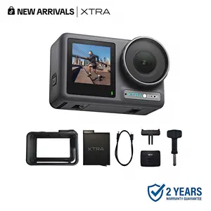 Xtra Edge Action Camera, 1/1.3" Sensor & 4K Cinematic Video, Hyper Stabilization, Waterproof Camera to 52 Ft, 3-Hour Battery, Universal Quick Mount, Vlogging Camera for Adventure Photography
