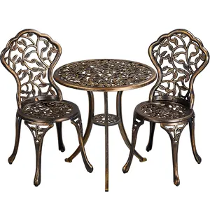 Costoffs 3-Piece Vintage Patio Bistro Set - All-Weather Outdoor Furniture Set for Garden, Porch, Patio Furniture,summervibes