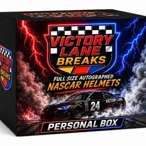 Personal Box Victory Lane Breaks Autographed NASCAR Driver Full-Size Helmet Collectible Racing Memorabilia