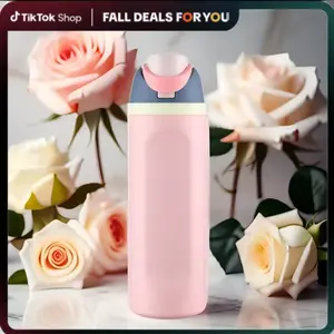 Premium Stainless Steel Thermos 24oz with Sleek Flip Lid Insulated Leak-Proof Vibrant Multi-Color Options for Adults Kids Home Office Travel Essential Christmas Gift