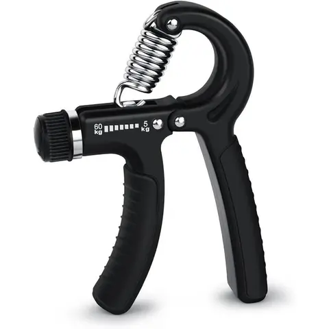 Adjustable Resistance Hand Grip Trainer (5kg to 60kg) - Forearm Focus Finger Exerciser, Stretcher, Ring, Stress Relief Ball for Athletes, Strength Training Equipment, Cool Gifts for Boyfriends