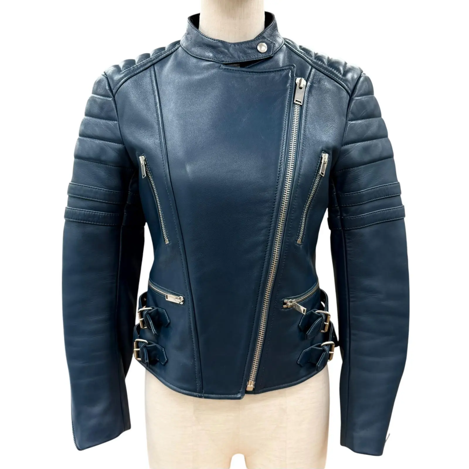 Pre-owned Celine Lambskin Small Leather Goods Sheepskin Jacket